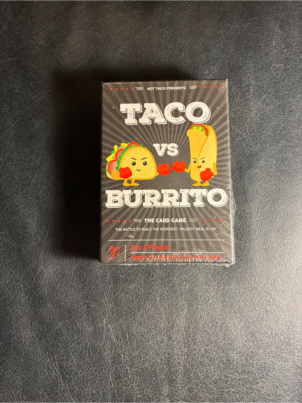 Taco vs Burrito The Card Game 2-4 Players Ages 7+ NEW NIB Sealed Strategy Game